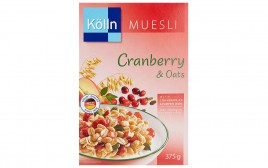 Kolln Muesli Cranberry & Oats   Box  375 grams